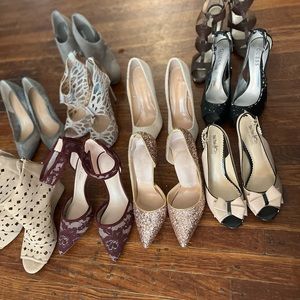 Multiple pair of heels. In great shape, I’m selling them because I hurt my ankle